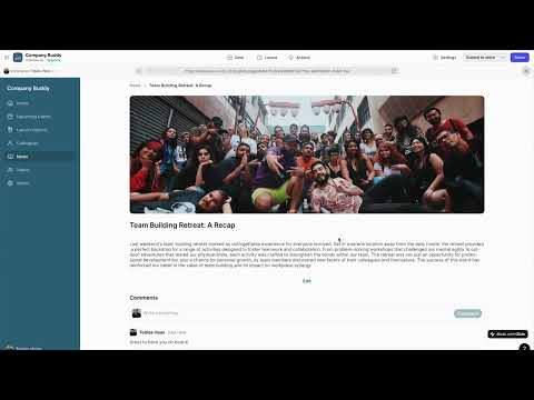 Glide Template: Company Buddy – Your Go-To Workspace Companion